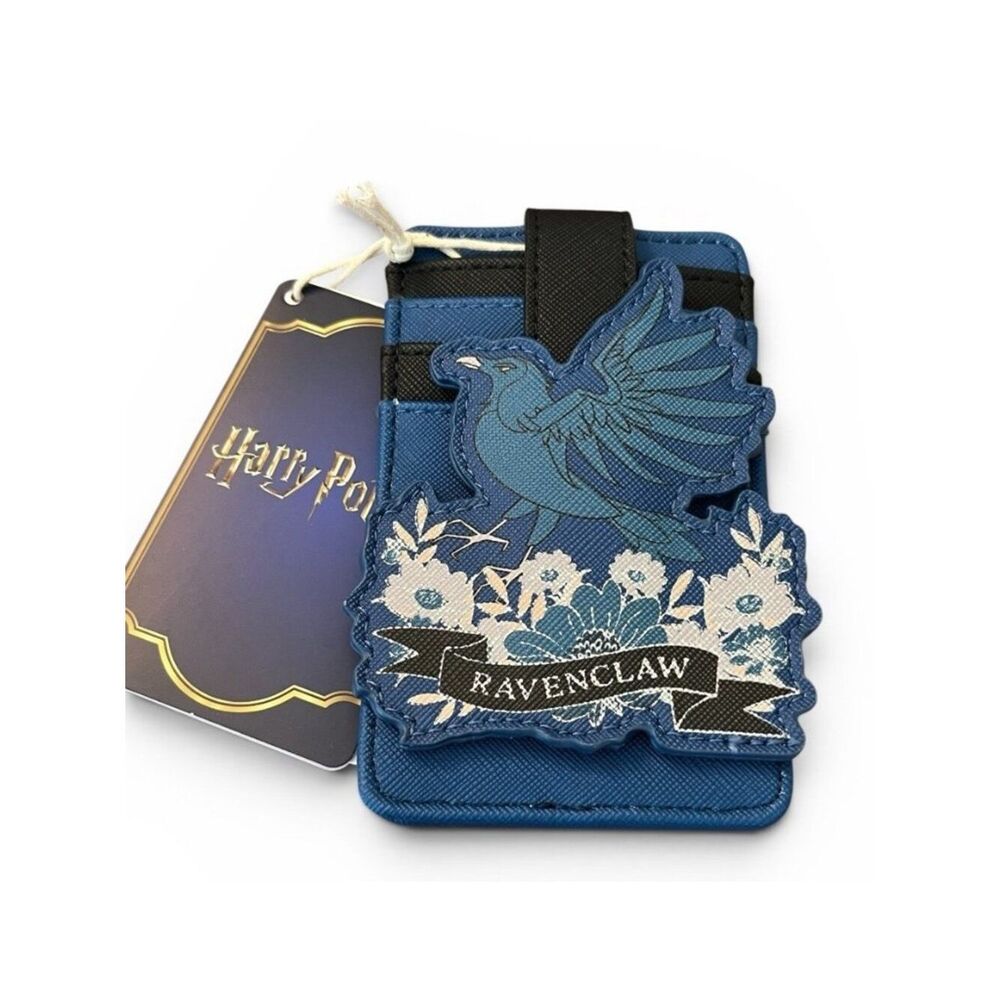 Loungefly Harry Potter Ravenclaw House Floral Tattoo Cardholder ID Wallet NWT